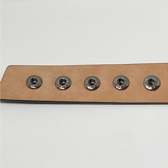 Akris Logo Press Stud Thin Leather Belt size 34(FR) main image 5